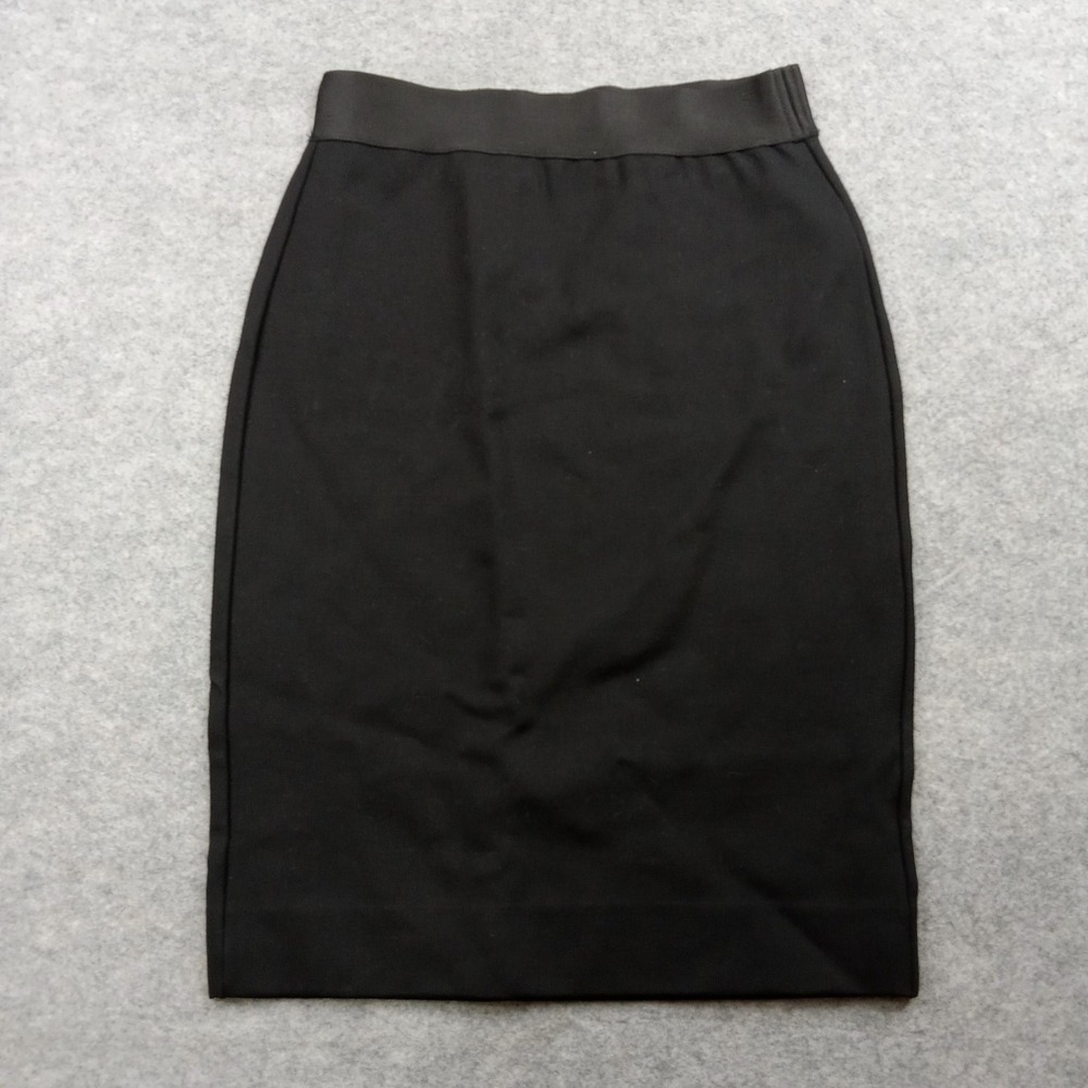Everlane Skirt Womens XS Black Stretch Pencil Pull On Office Work Skirt